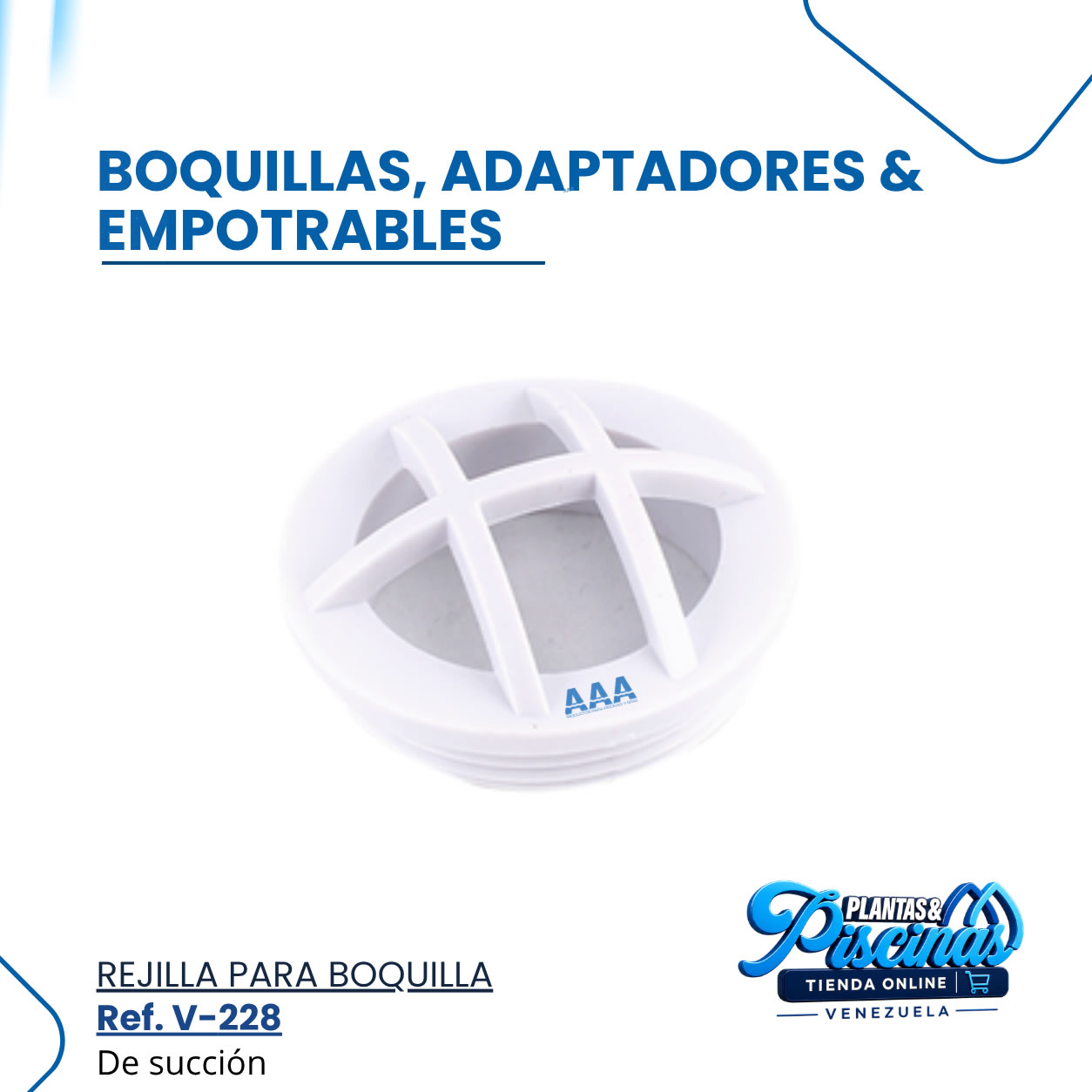 Rejilla de Fondo Redonda V-228