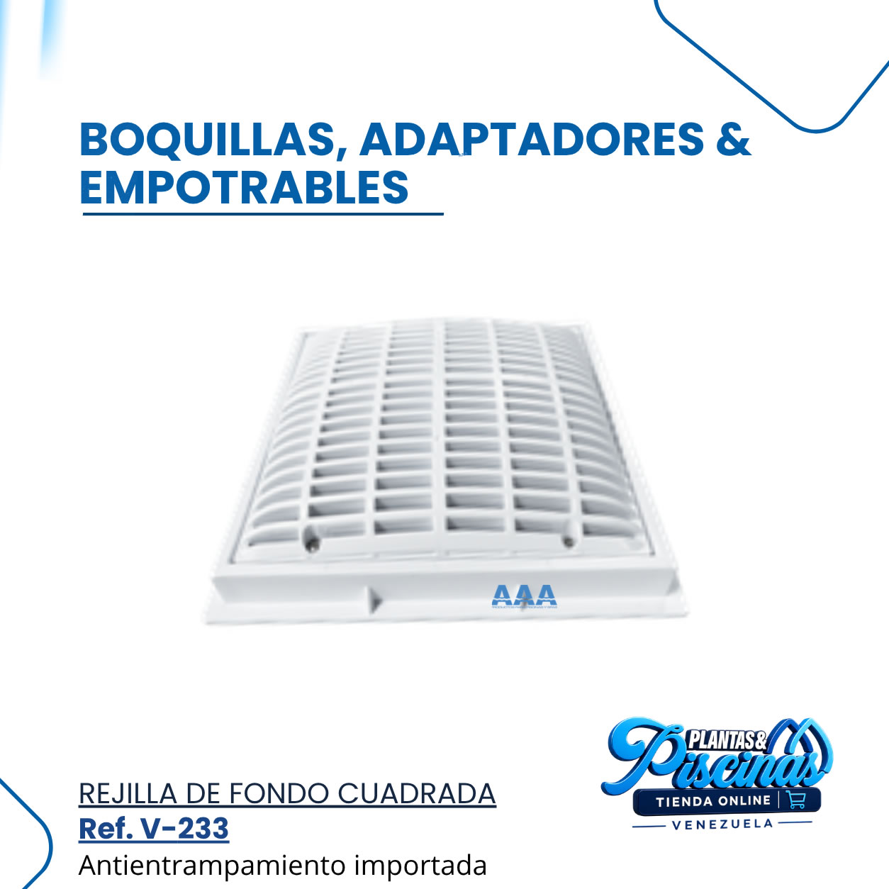 Rejilla de Fondo Cuadrada V-233