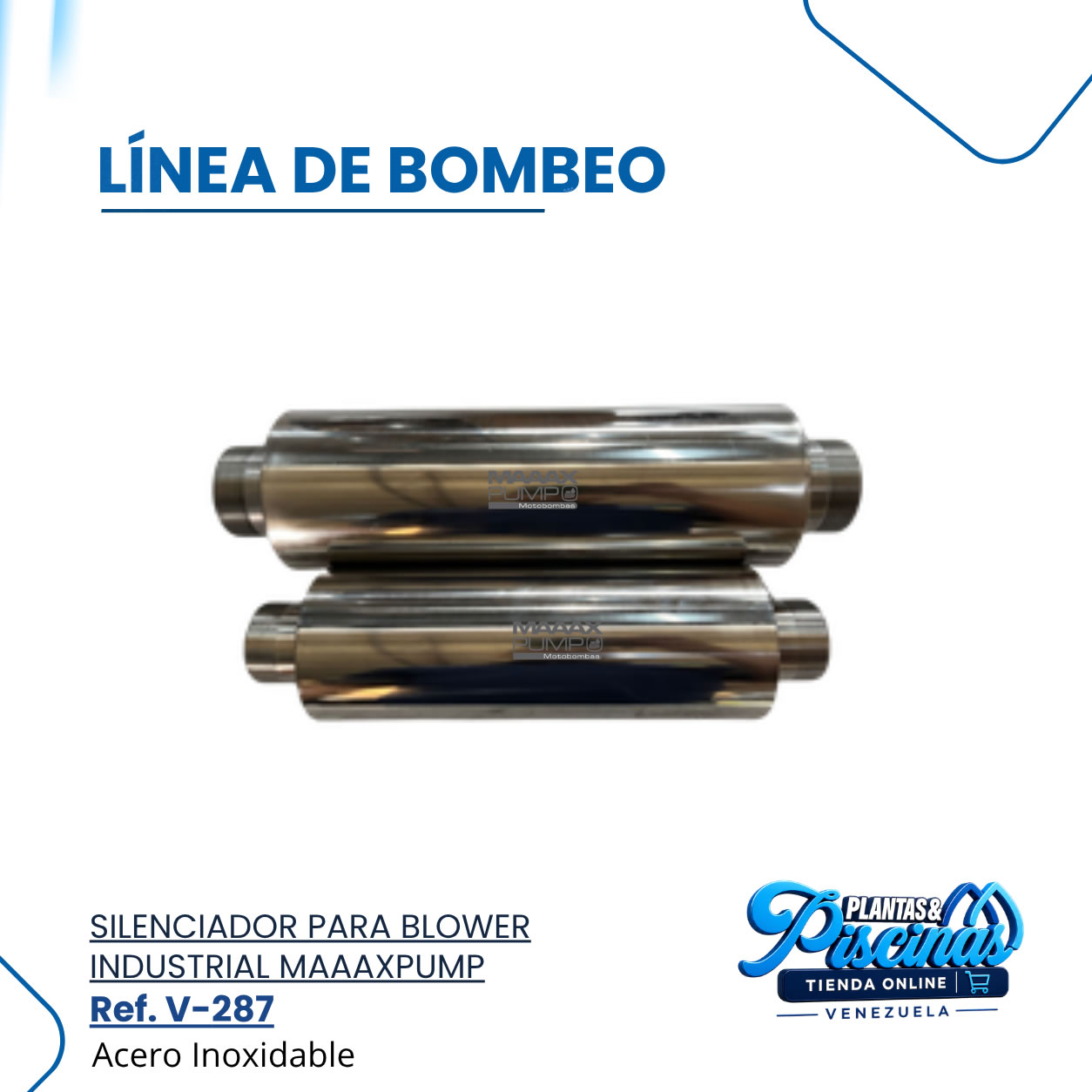 Silenciador para Blower Industrial Maaaxpump V-287