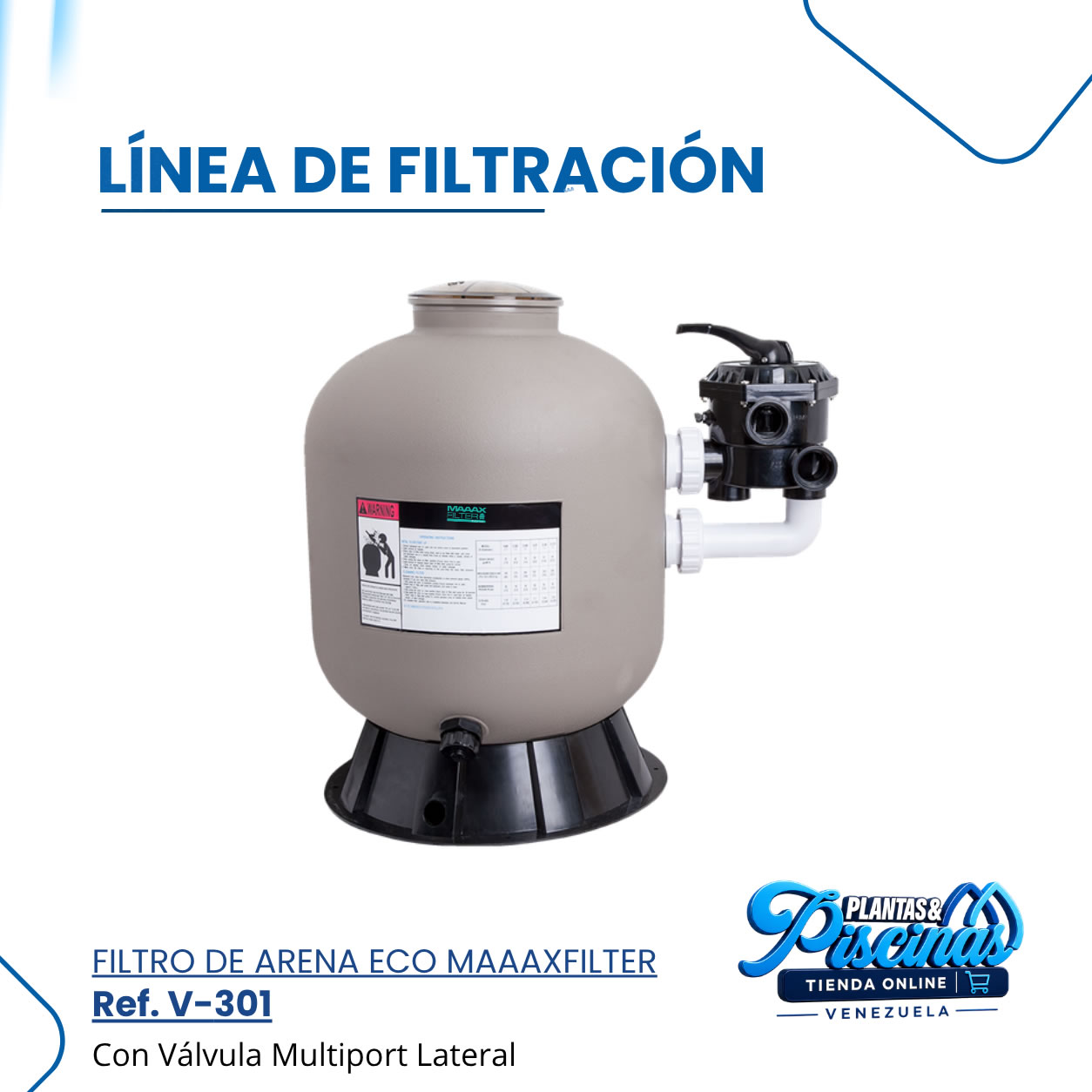 Filtro de Arena Eco Maaaxfilter V-301