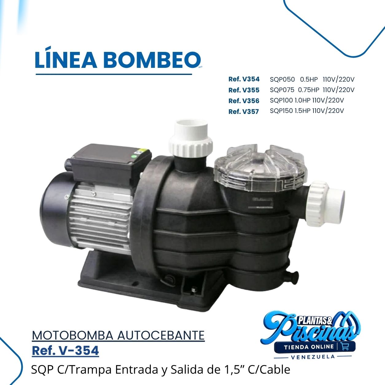 Motobomba Autocebante V-354